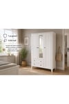 MADRİD 3 KAPILI,2 ÇEKMECELİ,AYNALI DOLAP/GARDIROP (%100MDF)