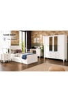 MADRİD AYNALI ÇOK FONKSİYONEL GENÇ ODASI (%100MDF)