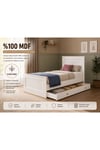 madrid yavru yataklı,depolama alanlı karyola (%100mdf)