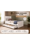 madrid yavru yataklı,depolama alanlı karyola (%100mdf)