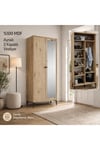 Massimo Tarz 2 Kapılı,aynalı Portmanto/ayakkabılık (%100MDF)