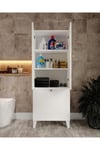 napoli 2 kapaklı,hasırlı çok amaçlı kirli banyo dolabı (%100mdf)
