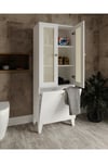 napoli 2 kapaklı,hasırlı çok amaçlı kirli banyo dolabı (%100mdf)