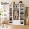 NOVA 4 KAPILI GARDIROP/DOLAP BEYAZ (%100MDF) 