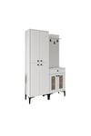 Paris Hasırlı Portmanto/vestiyer/ayakkabılık (%100MDF)