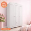 ROMANTİC 3 KAPILI DOLAP/GARDIROP (%100MDF)