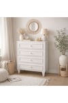 Romantic 4 Çek,avangart,beyaz Şifonyer(%100MDF)