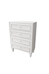 Romantic 4 Çek,avangart,beyaz Şifonyer(%100MDF)