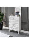 Romantic 4 Çek,avangart,beyaz Şifonyer(%100MDF)