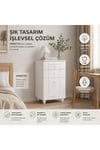 Romantic Şifonyer(%100mdf)soft Beyaz