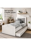 ROMANTİC YAVRU YATAKLI KARYOLA EBAT:100X200(%100MDF)