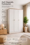 Smart 3 Kapılı Dolap(%100MDF)