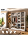 Smart 4 Kapılı Aynalı Gardrop/ Dolap(%100MDF)