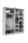 Smart 4 Kapılı Dolap (%100MDF)