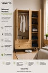 Trio 3 Kapılı Dolap (%100MDF)
