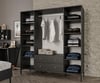 TRİO BLACK 4 KAPILI DOLAP