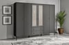 TRİO BLACK 6 KAPILI DOLAP