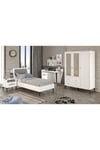 Trio White L Genç Odası Takımı(%100mdf)