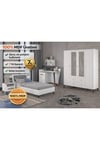 Trio White Xl Genç Odası(%100mdf)