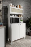 Truva hasırlı kahve köşesi,erzak dolabı,kiler dolabı çok amaçlı mutfak dolabı(%100mdf)
