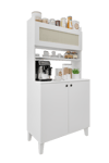 Truva hasırlı kahve köşesi,erzak dolabı,kiler dolabı çok amaçlı mutfak dolabı(%100mdf)
