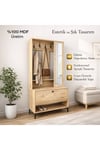 VALENTİN WOOD TARZ RAFLI,AYNALI PORTMANTO/AYAKKABILIK/VESTİYER(%100MDF)