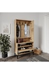 VALENTİN WOOD TARZ RAFLI,AYNALI PORTMANTO/AYAKKABILIK/VESTİYER(%100MDF)