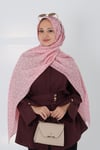 Aria Leopar Şal Şeker Pembe