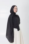 Aria Leopar Şal Siyah - Kahve