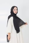 Aria Leopar Şal Siyah - Kahve