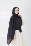 Aria Leopar Şal Siyah - Kahve