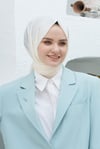 Loryan Scarf Abiye ve Günlük Kullanım, Tek Renk Richard Şal Ekru