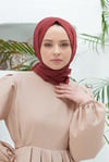 Loryan Scarf Abiye ve Günlük Kullanım, Tek Renk Richard Şal Bordo