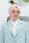 Loryan Scarf Abiye ve Günlük Kullanım, Tek Renk Richard Şal Koyu Somon