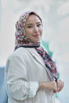 Loryan Scarf Adel Eşarp - Siyah/Kırmızı