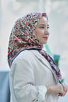 Loryan Scarf Adel Eşarp - Siyah/Kırmızı