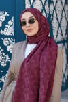 Loryan Scarf Aria Elina Şal - Koyu Bordo