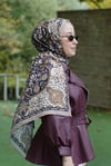 Loryan Scarf Dıamond Adel Şal - Vizon/Siyah