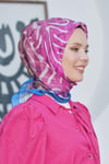 Loryan Scarf Diamond Eşarp - Diamond Arte İpeksi Eşarp 4287 Petrol