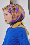 Loryan Scarf Diamond Eşarp - Diamond Diya İpeksi Eşarp 4317 Hardal