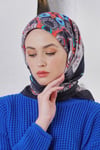 Loryan Scarf Diamond Eşarp - Diamond Diya İpeksi Eşarp 4317 Siyah Gri