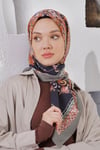 Loryan Scarf Diamond Eşarp - Diamond Diya İpeksi Eşarp 4317 Haki