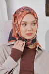 Loryan Scarf Diamond Eşarp - Diamond Diya İpeksi Eşarp 4317 Kiremit