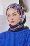 Loryan Scarf Diamond Eşarp - Diamond Diya İpeksi Eşarp 4317 Siyah Gri