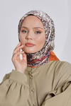 Loryan Scarf Diamond Eşarp - Diamond Harmony İpeksi Eşarp 4295 Orange