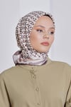 Loryan Scarf Diamond Eşarp - Diamond Royal İpeksi Eşarp 4283 Kahve