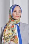 Loryan Scarf Diamond Şal - Diamond Henna İpeksi Şal 4284 Saks