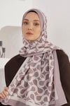 Loryan Scarf Diamond Şal - Diamond Mirror İpeksi Şal 4289 Gri