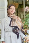 Loryan Scarf Ekose Zincir Şal  - Kahve 