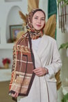Loryan Scarf Ekose Zincir Şal - Kiremit